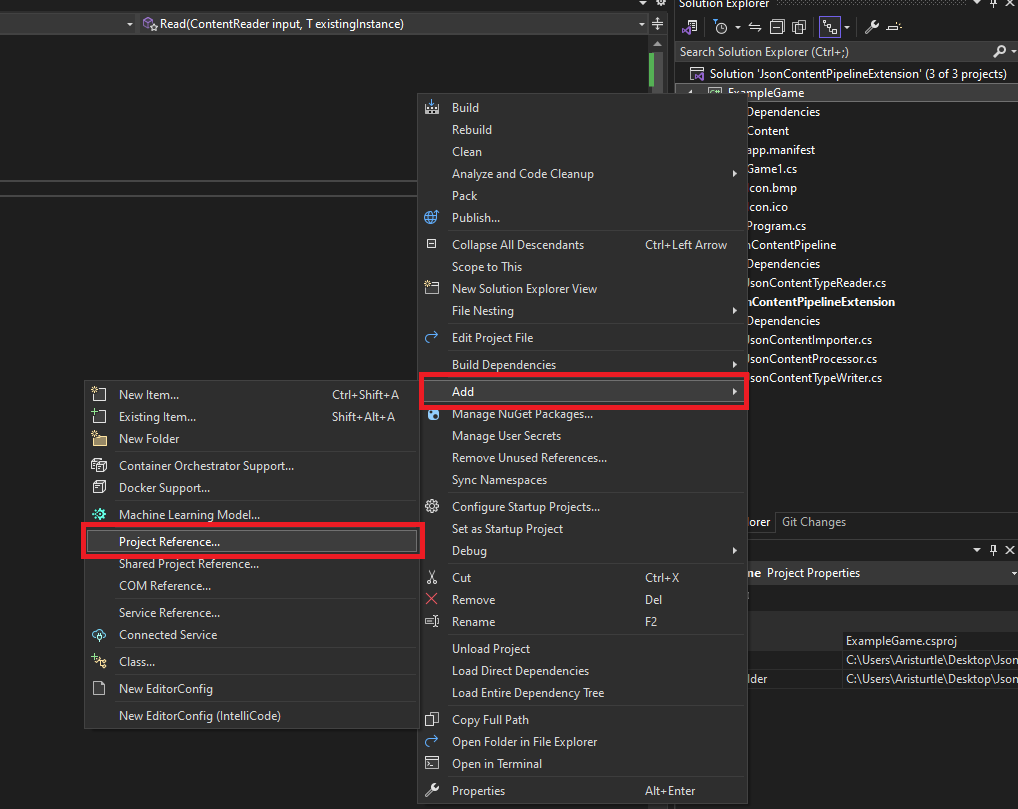 Add Project Reference